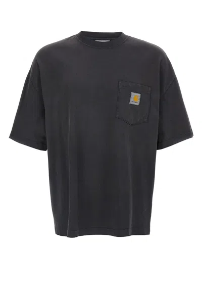 Carhartt S/s Hudson Pocket T-shirt In Black