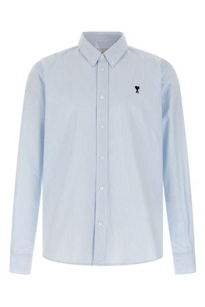Ami Alexandre Mattiussi Ami De Coeur Shirt And Blouse Light Blue In Blue