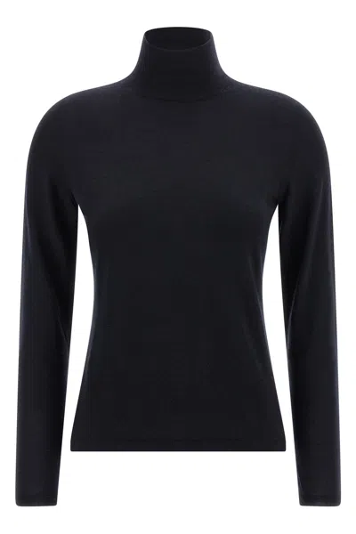 Max Mara Saluto Wool Knit Sweater In Black