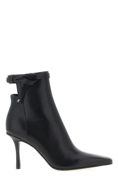 Jimmy Choo Stivaletti Camie 85 In Pelle Nera  Donna In Black