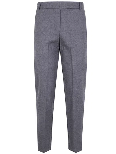 Kiltie Elastic-waist Trousers In Blue