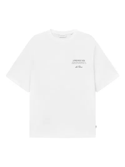 Les Deux Basketball-print T-shirt In White