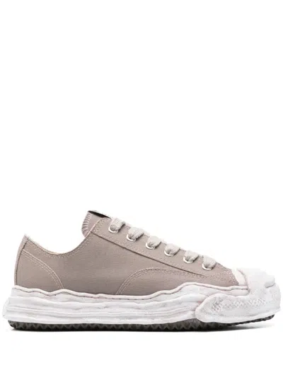 Miharayasuhiro Maison Mihara Yasuhiro Hank Origina Sole Canvas Garment Dyed Low-top Sneakers Shoes In Gray