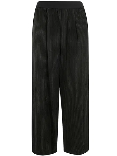 Maria Calderara Wide And Long Pants In Black