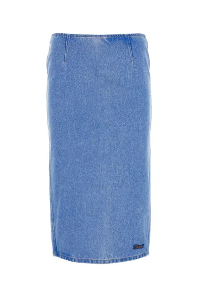 Marni Denim Skirt In Blue