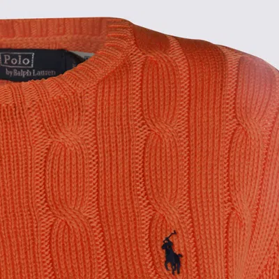Polo Ralph Lauren Orange Cotton Knitwear In Orange