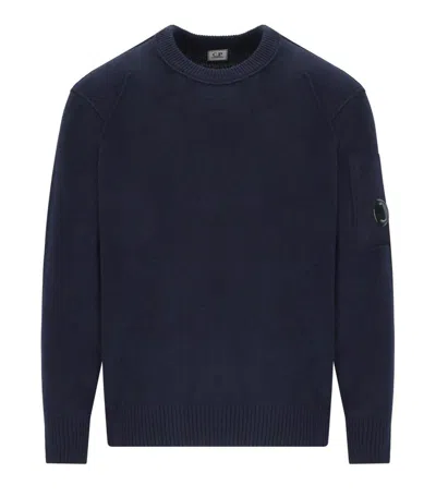 C.p. Company C.p.company Wool Crewneck Sweater In Blue