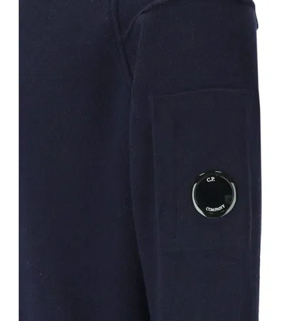 C.p. Company C.p.company Wool Crewneck Sweater In Blue