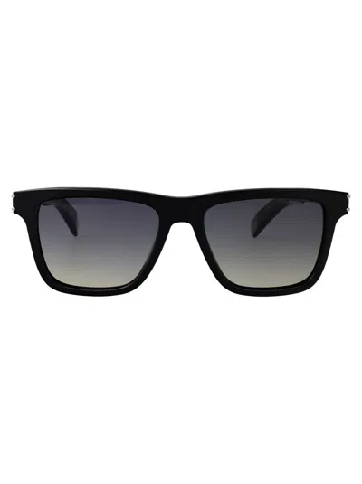 Chopard Nero Lucido Metal Sunglasses In Black