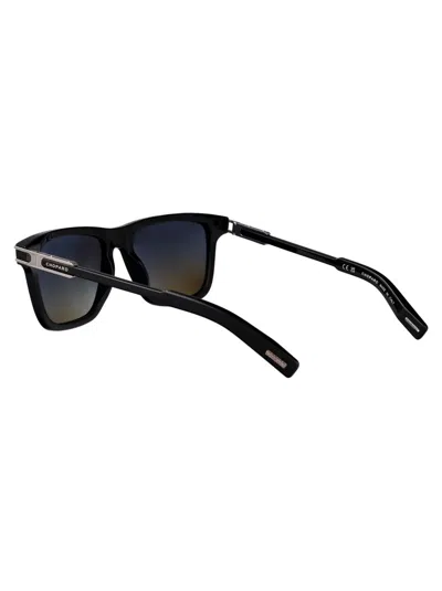Chopard Nero Lucido Metal Sunglasses In Black