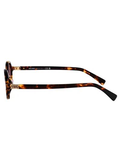 Miu Miu Miumiu 0mu 04zs Miu Regard Vau50d Havana Miele Sunglasses In Brown