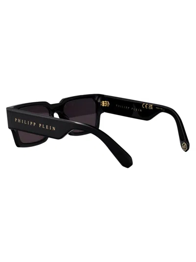 Philipp Plein Square Sunglasses Spp183 M 0700 In Black