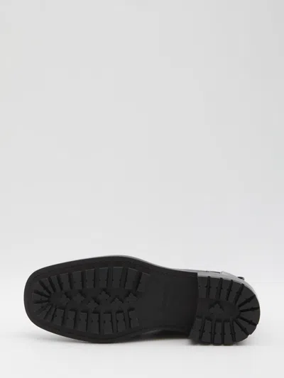 Saint Laurent 25mm Joe Pull-tab Square-toe Chelsea Boots In Black