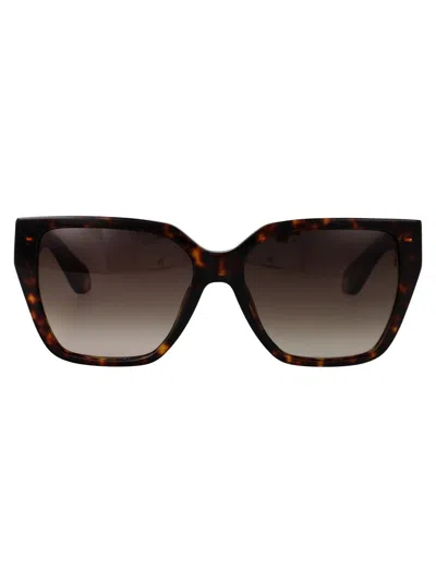 Roberto Cavalli Brown Acetate Sunglasses In Black
