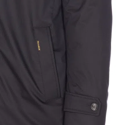 Moorer Long-sleeved Stand-up Collar Jacket In Black