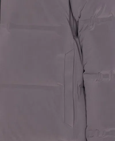 Herno Grey Down Jacket Zip Closure On The Front In Gray