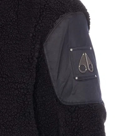 Moose Knuckles Down Jacket Frontal Zip Closure In Black