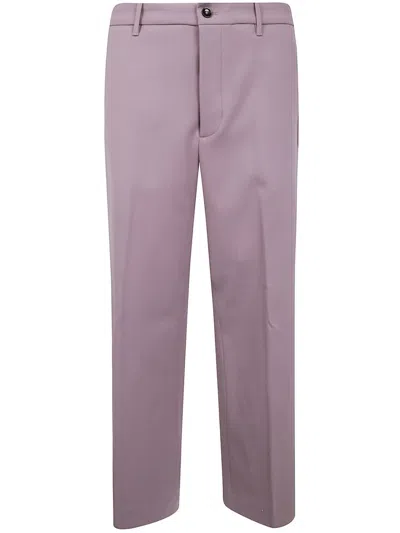 Nine In The Morning Button-fastening Wool Trousers In Multi