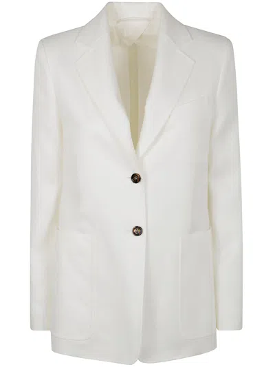 Max Mara Guglia Linen Blazer Jacket In White