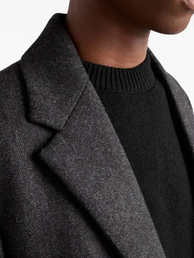 Prada Blue Cashmere Sweater In Black