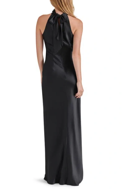 Steve Madden Womens Halter Polyester Evening Dress In Black