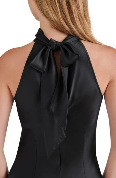 Steve Madden Womens Halter Polyester Evening Dress In Black