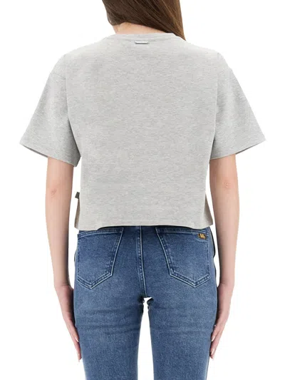 Michael Michael Kors Michael By Michael Kors Grey Cotton Blend T-shirt In Multi