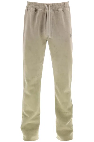 Moncler Grenoble Logo Detail Cotton Track-pants In Gray
