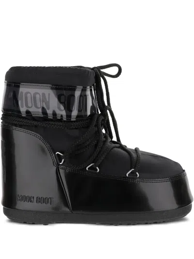 Moon Boot Lace-up Boots In Black