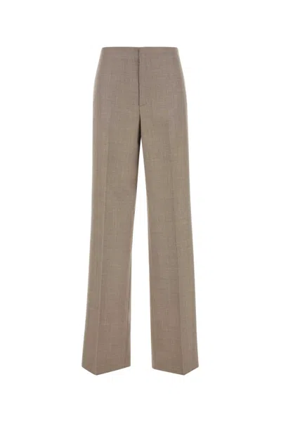 Moschino Pantalone In Lana Cappuccino Donna In Pink