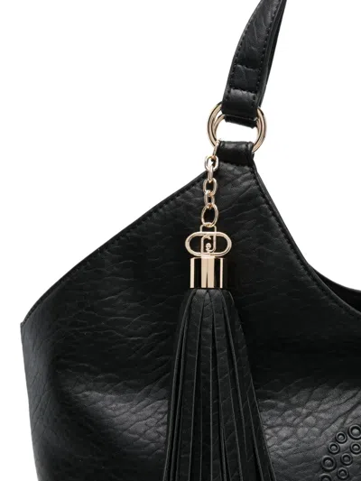 Liu •jo Textured Shoulder Bag Two Handles In Black