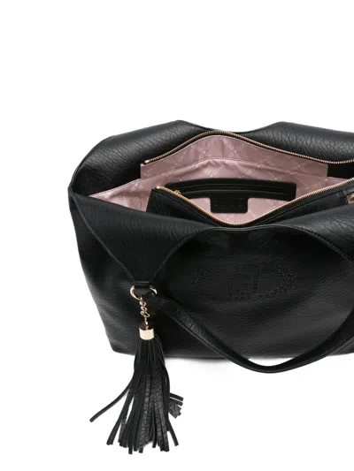Liu •jo Textured Shoulder Bag Two Handles In Black