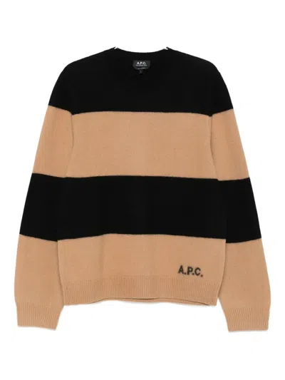 Apc A.p.c. Sweaters In Brown