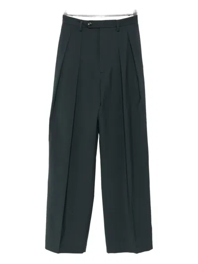 Barena Venezia Pleated-front Trousers In Green
