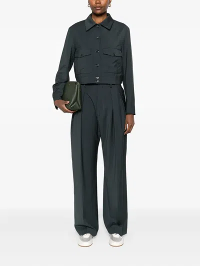 Barena Venezia Pleated-front Trousers In Green