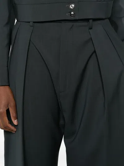 Barena Venezia Pleated-front Trousers In Green