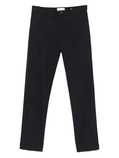 Jacob Cohen Flat-front Trousers In Blue
