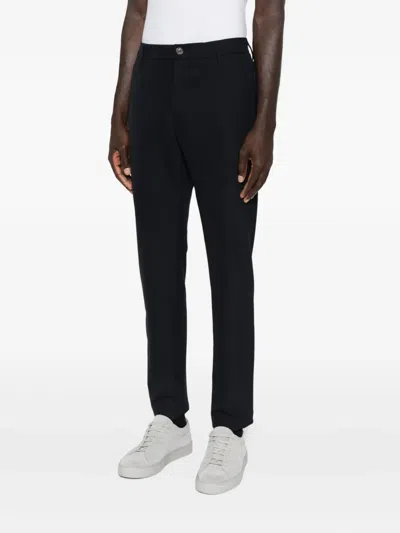 Jacob Cohen Flat-front Trousers In Blue