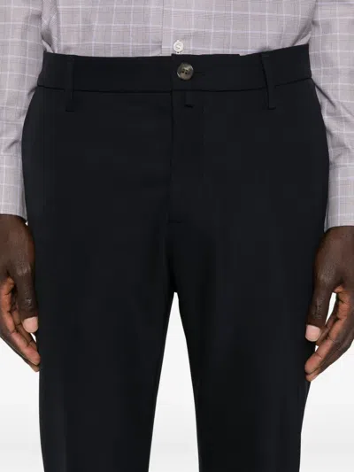 Jacob Cohen Flat-front Trousers In Blue