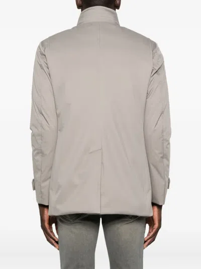 Moorer Buttoned Jacket In Gray