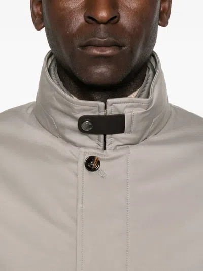 Moorer Buttoned Jacket In Gray