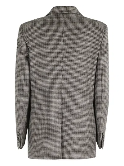Antonelli Houndstooth-pattern Blazer In Gray