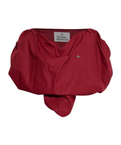 Vivienne Westwood Heart Top Topwear In Red Cotton In Red