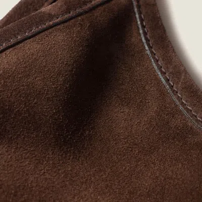 Miu Miu Suede Double Handle Shoulder Bag In Brown