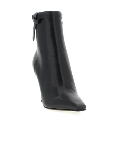 Jimmy Choo Stivaletti Camie 85 In Pelle Nera  Donna In Black