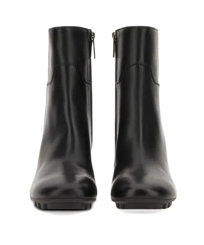 Hogan H695 Leather Ankle Boots In Black