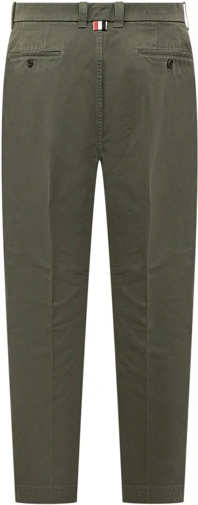 Thom Browne Functional Cargo Trousers Featuring Pockets In Green