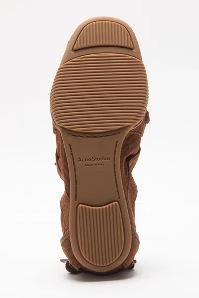Acne Studios Lace-up Shoes In Brown