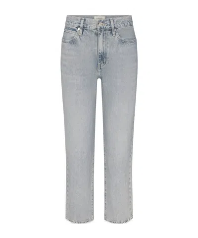 Frame Mid-rise Straight-leg Jeans In Blue
