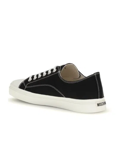 Moschino Edge Sneakers In Black